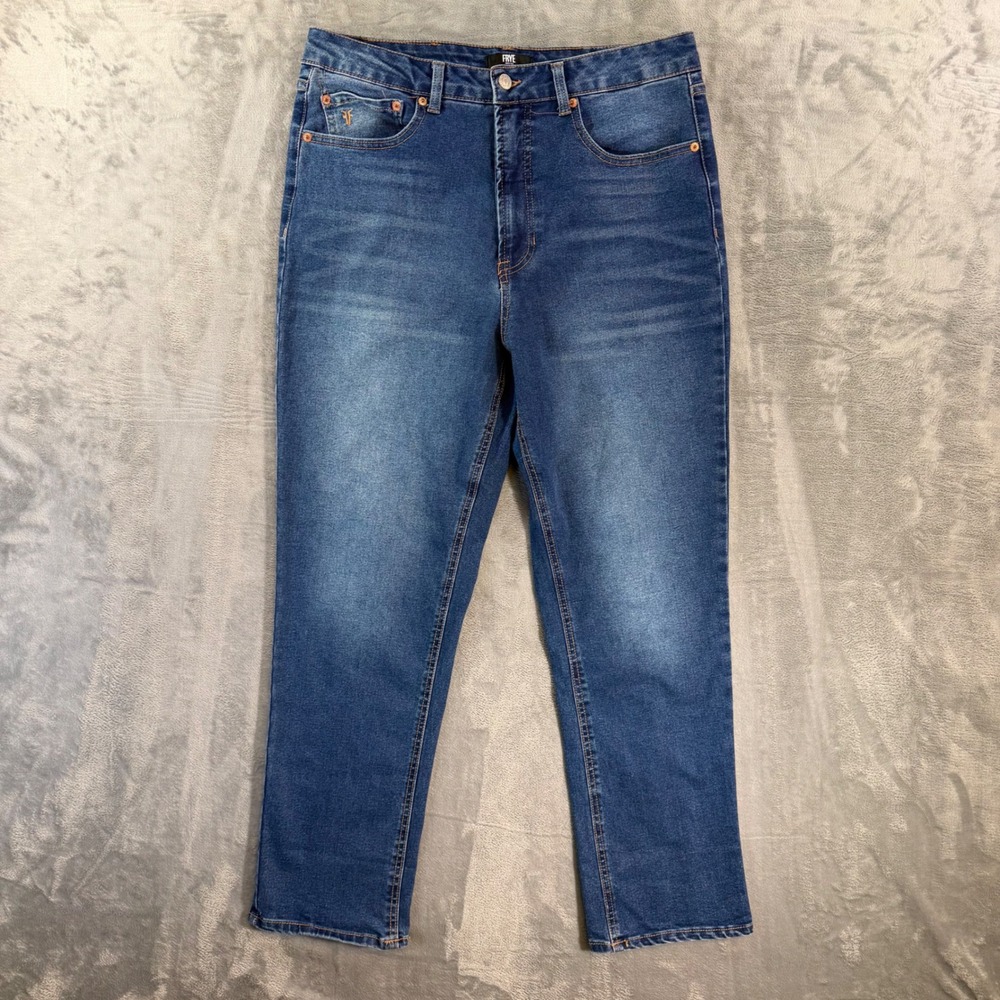 FRYE Straight Leg Jeans Women's Size 10/30 Blue Medium Wash Denim Pants